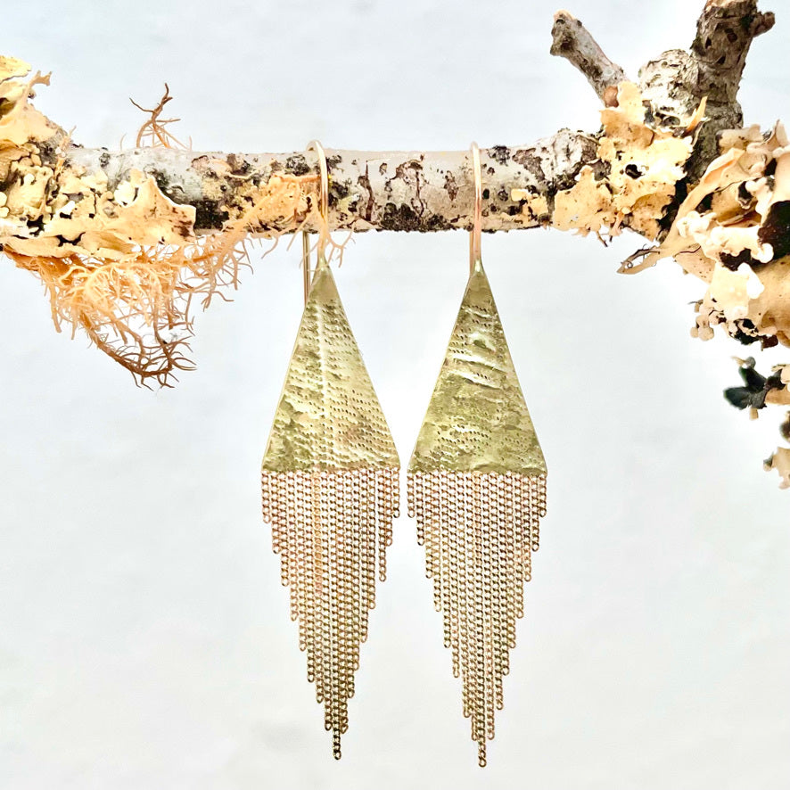 Lil' Triangle 14k Gold Earrings