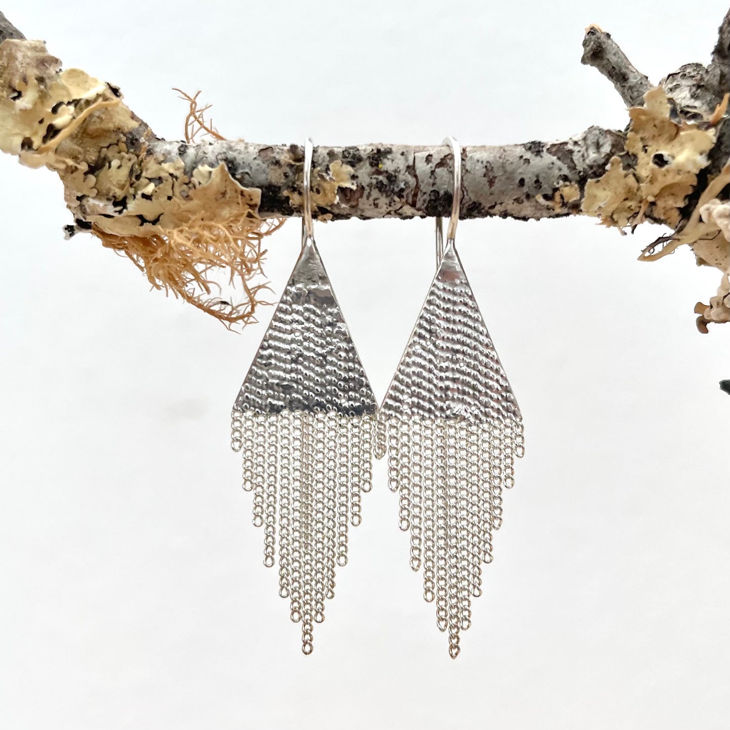 Lil' Triangle Silver Earrings