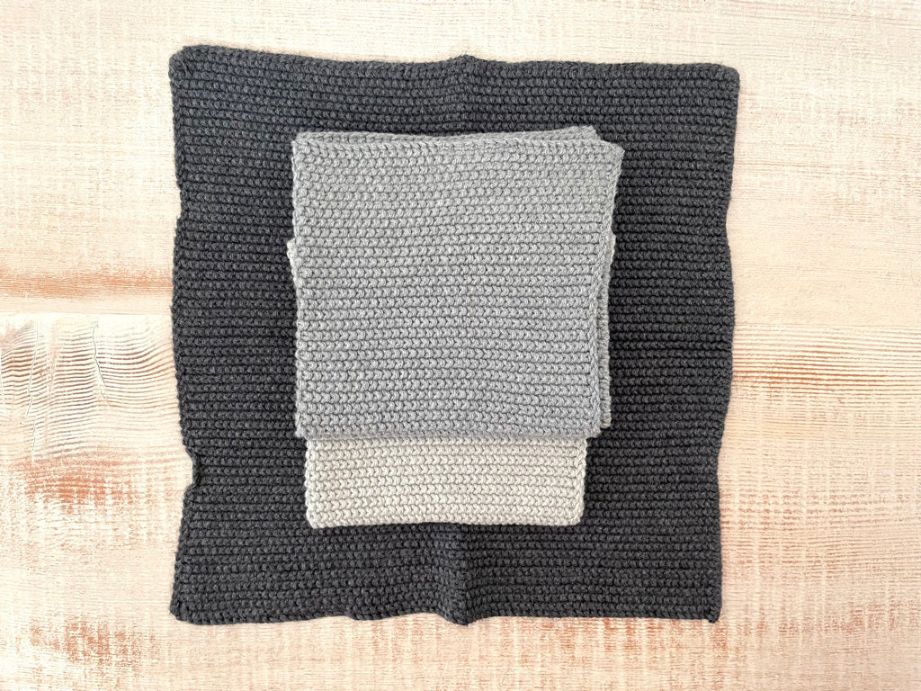 Bianca Lorenne Gray Washcloth Set