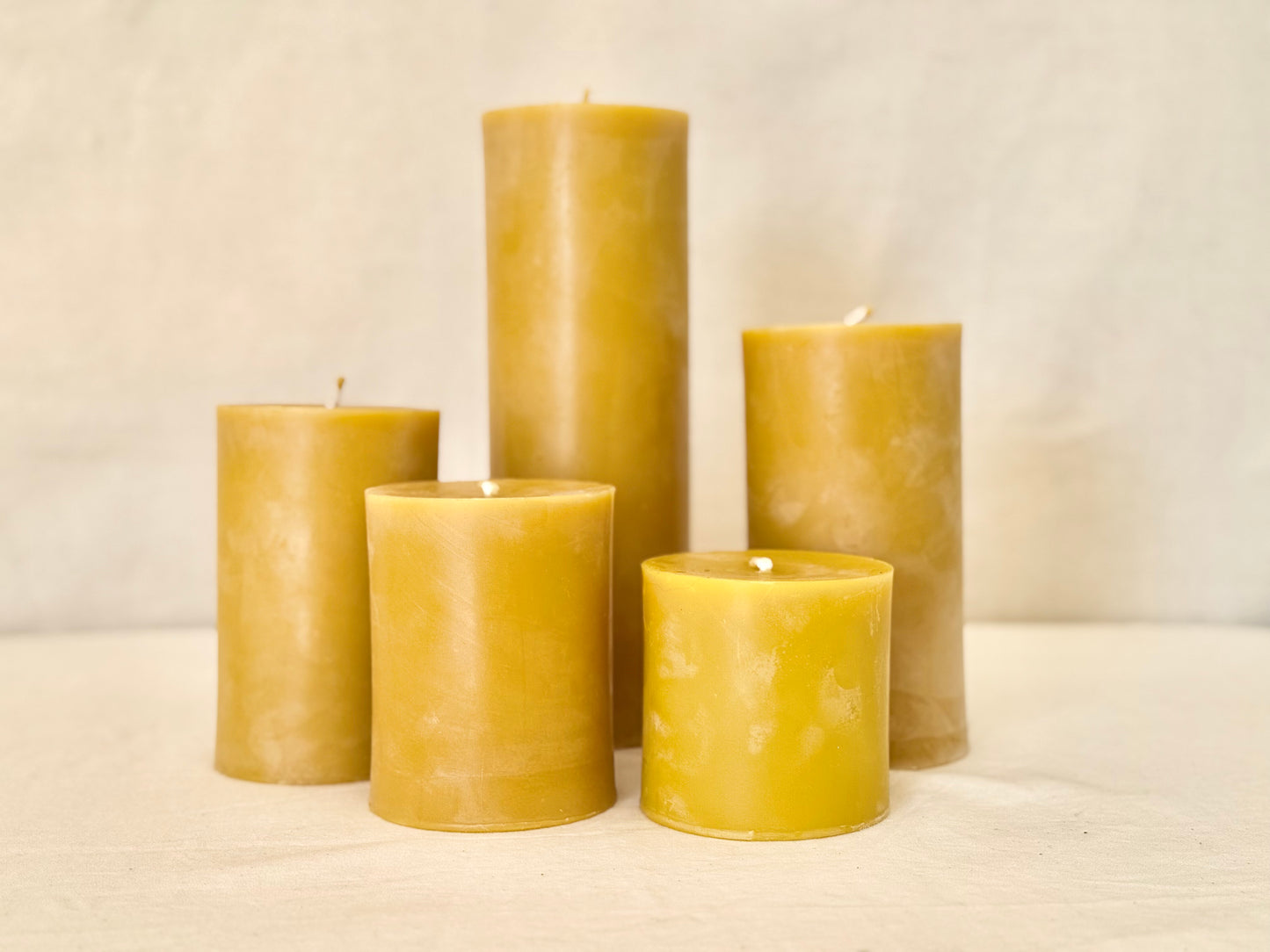 Beeswax Pillar Candles