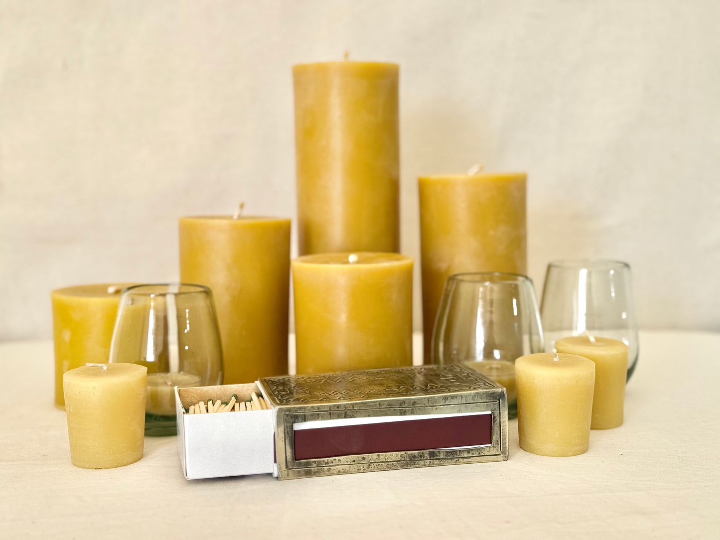 Beeswax Pillar Candles