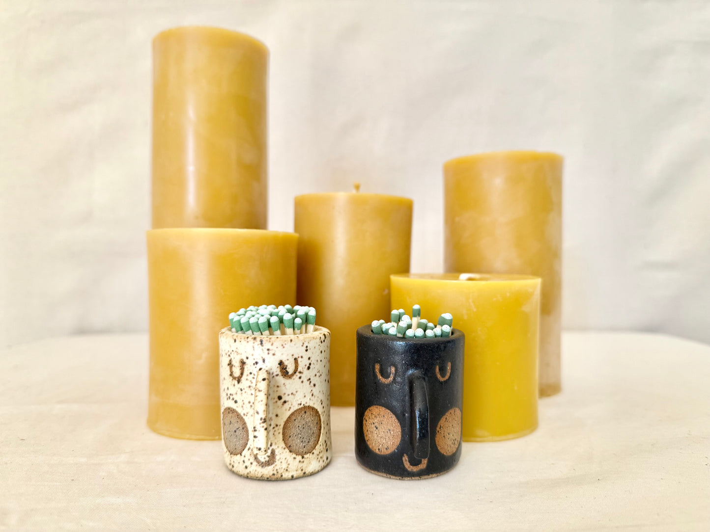 Beeswax Pillar Candles