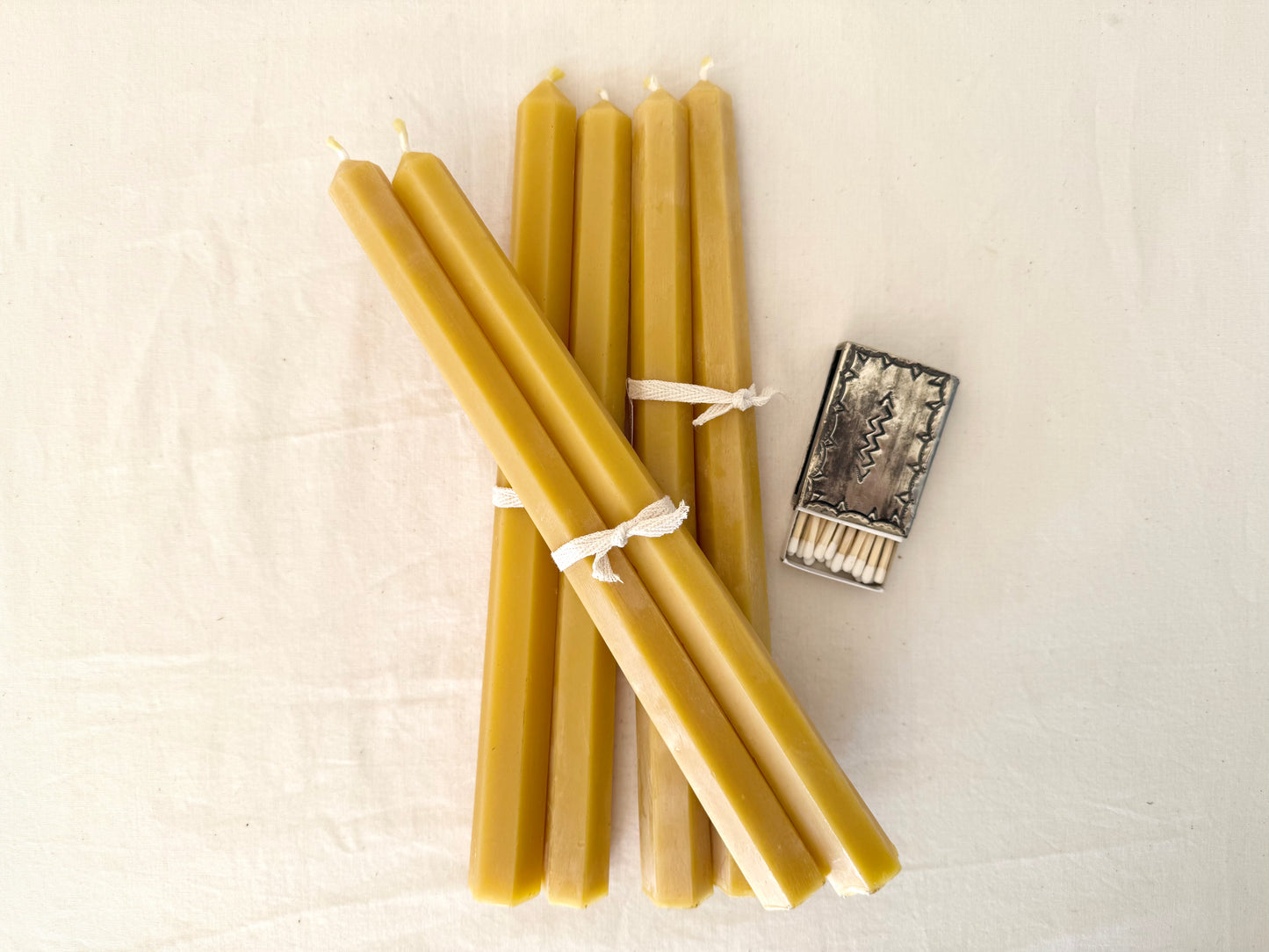 Beeswax Hexagon Tapers