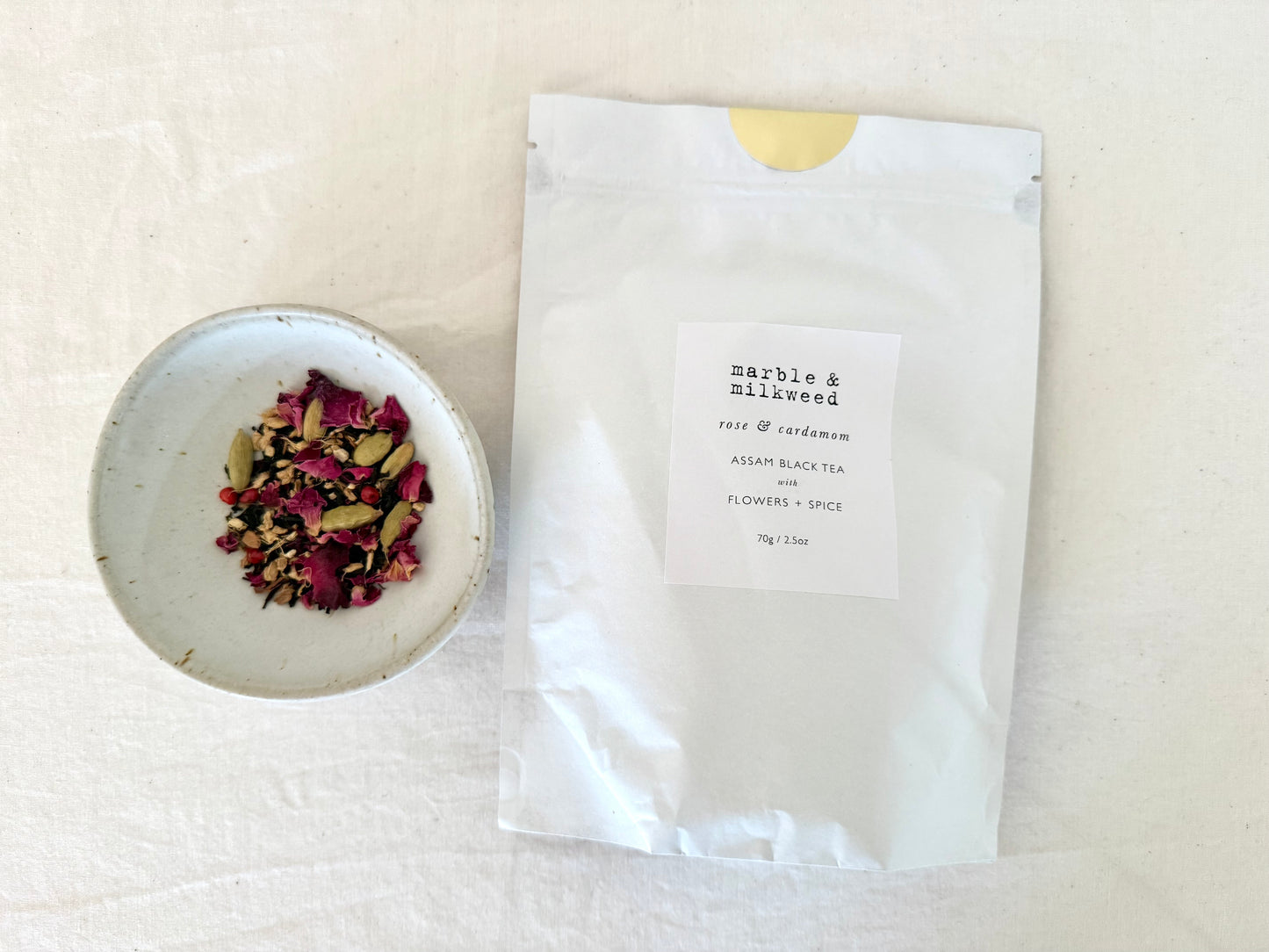 Marble + Milkweed Teas