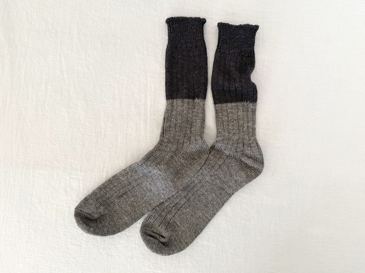 Wool Cotton Slab Socks