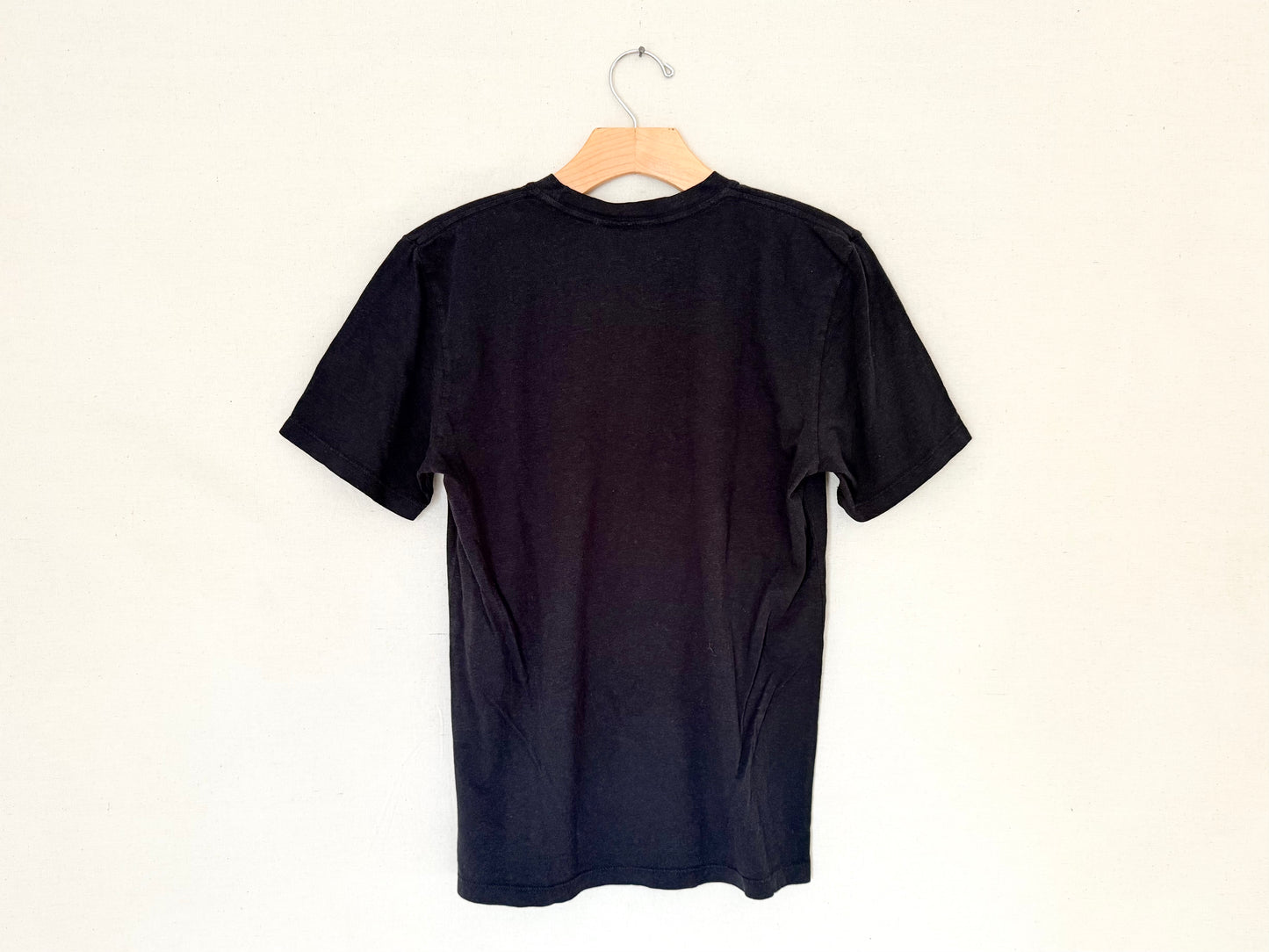 AG Silver Heart Basic Tee Black