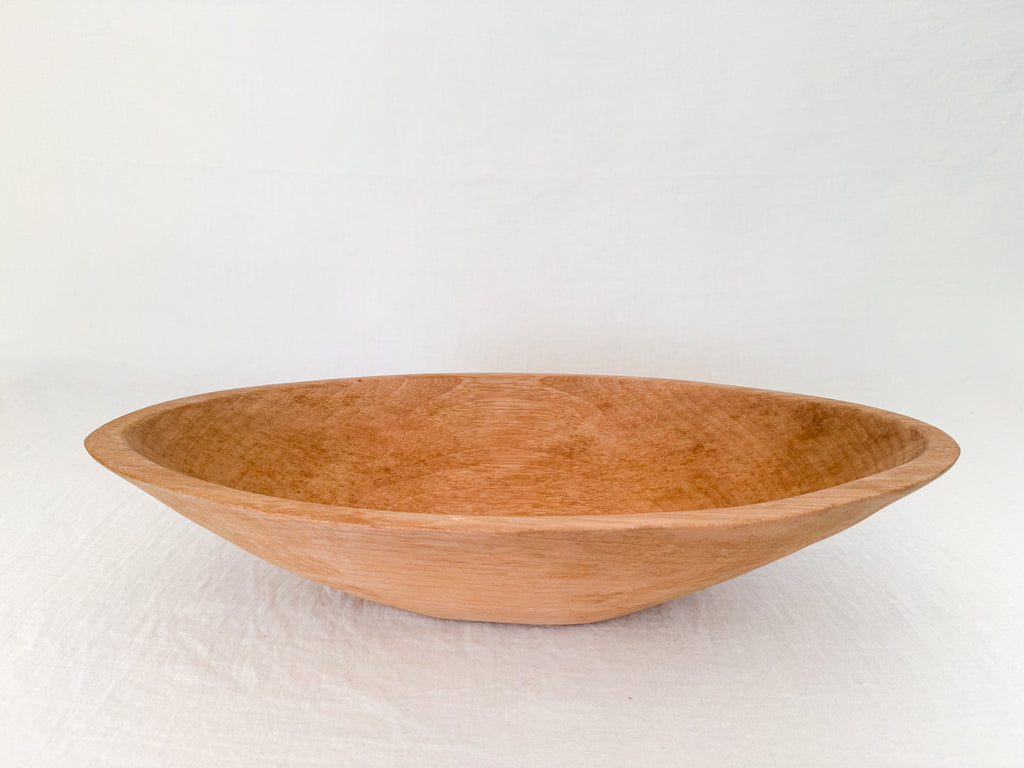 Wooden Oval Bowl