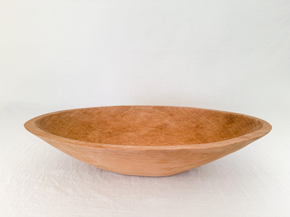 Wooden Oval Bowl