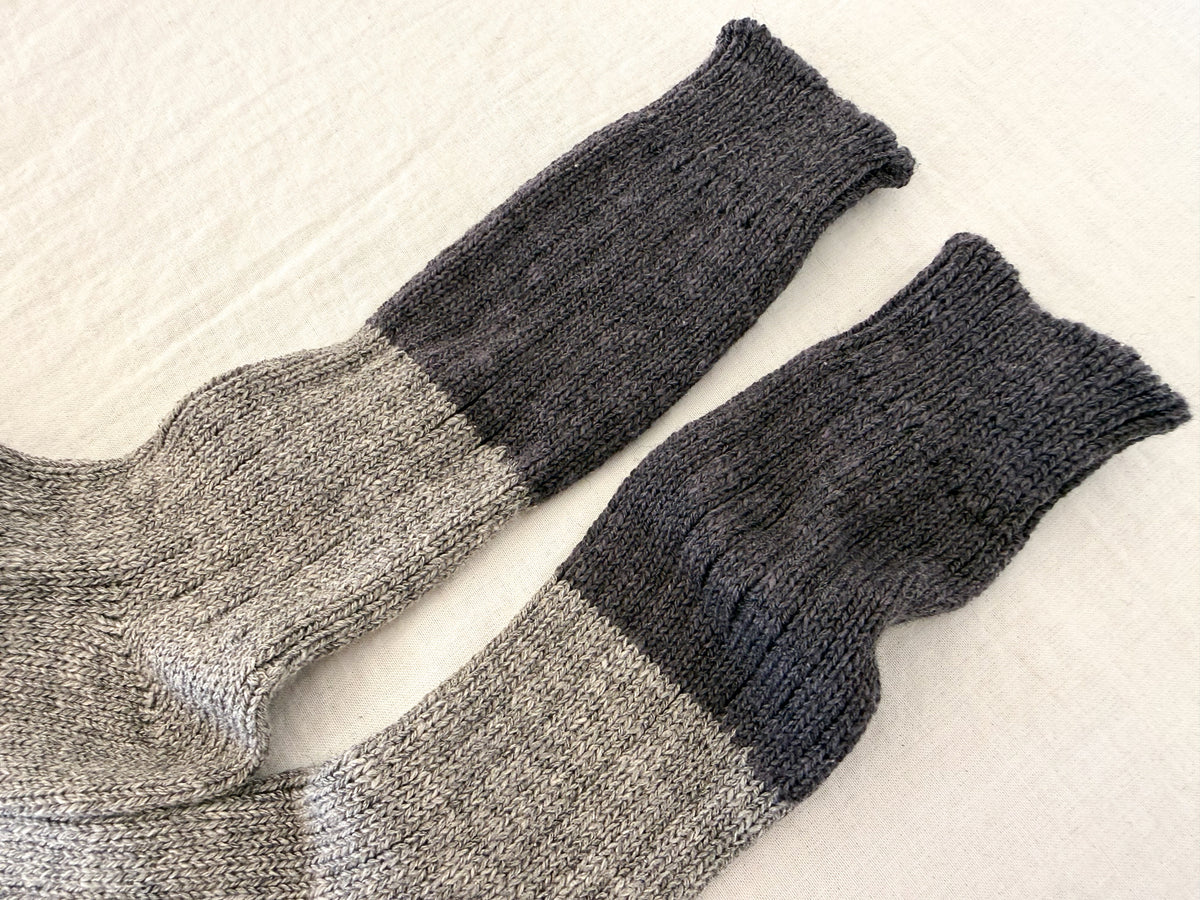 Wool Cotton Slab Socks