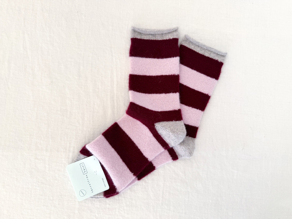 Striped Cashmere Socks