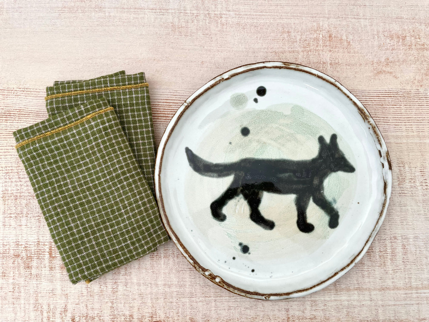 Jen King Coyote Plate