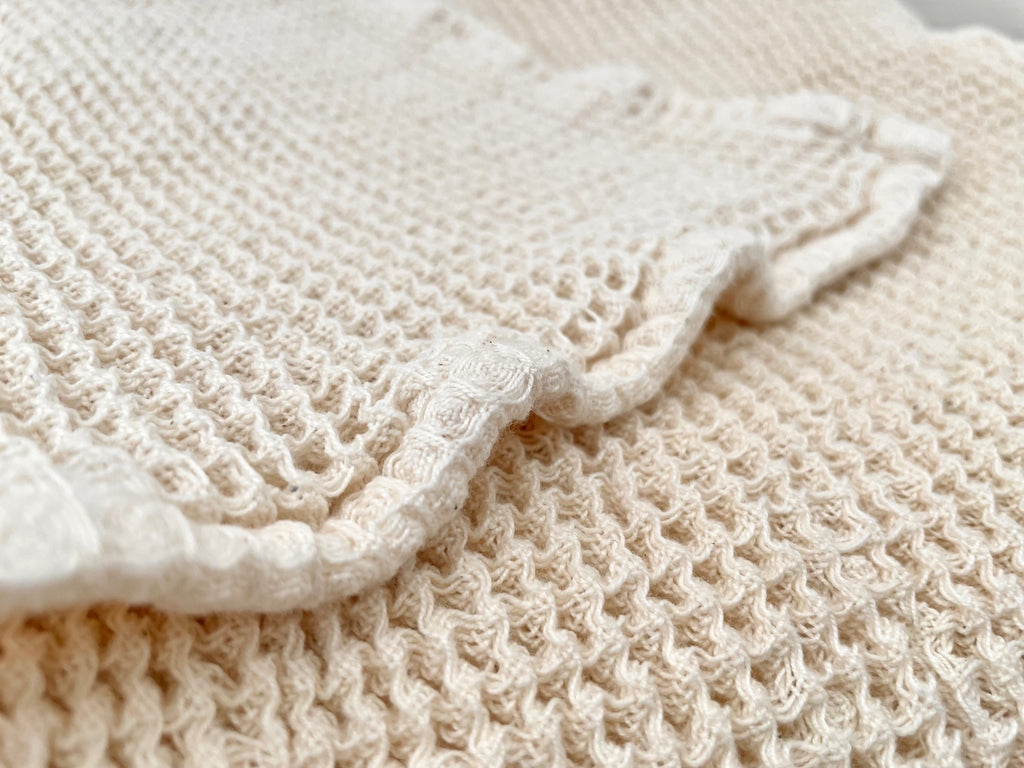 Organic Cotton Waffle Bath Towel
