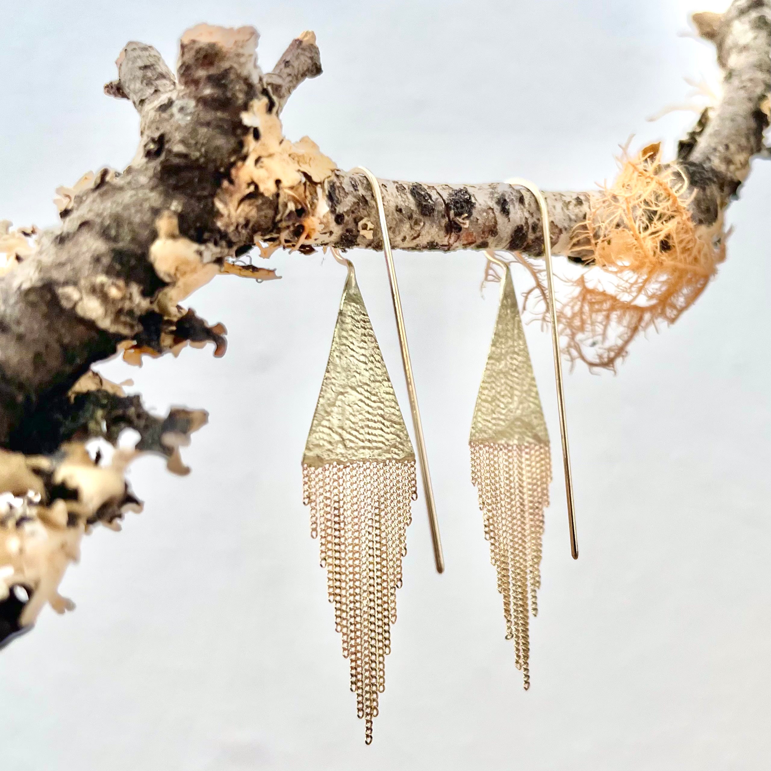 Lil' Triangle 14k Gold Earrings