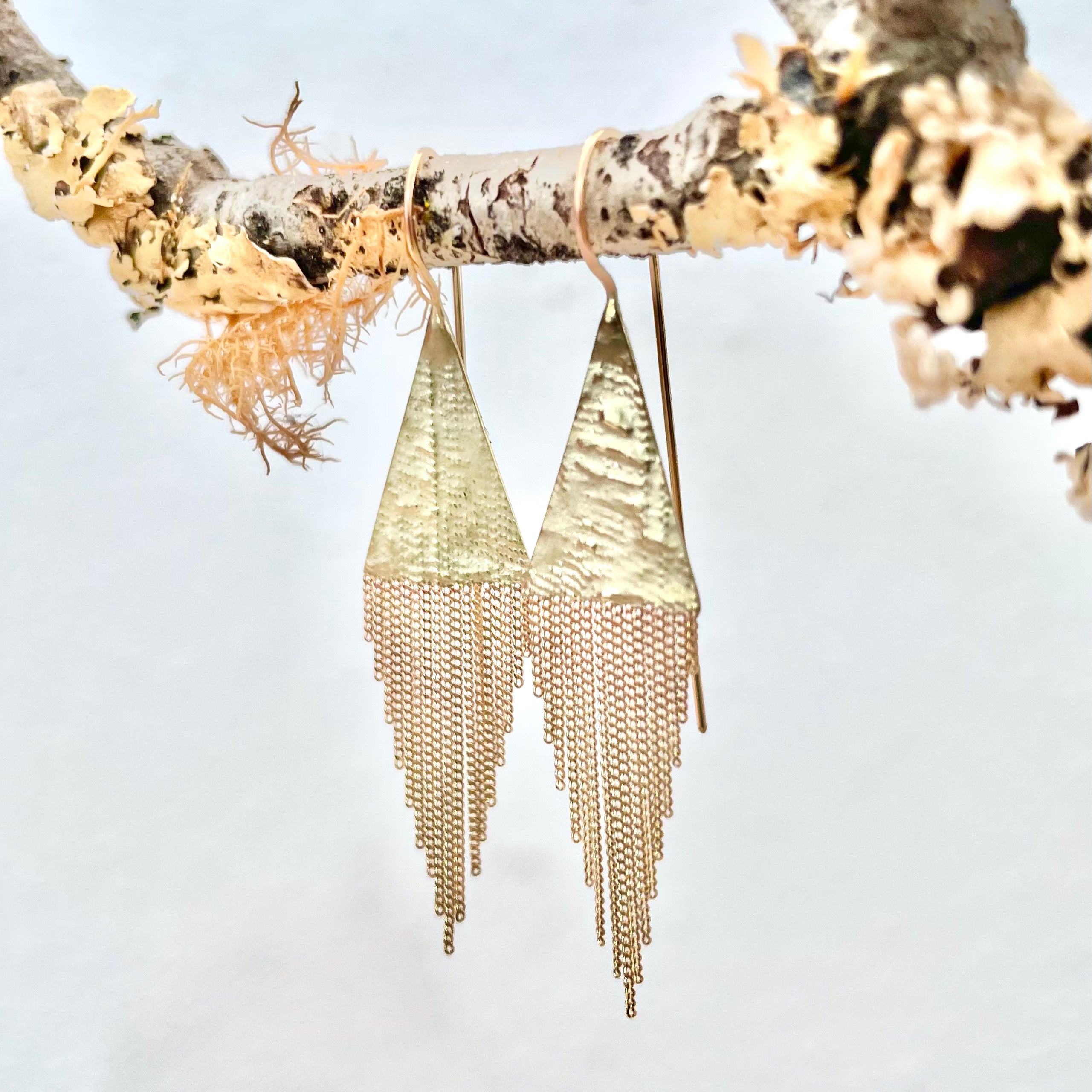 Lil' Triangle 14k Gold Earrings