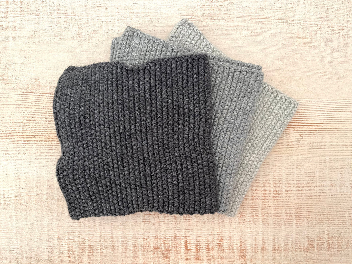 Bianca Gray Washcloth Set