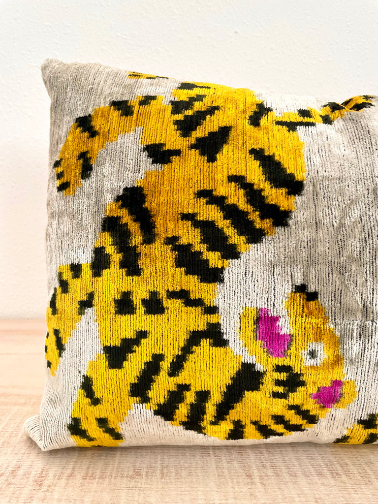Velvet Tiger Pillow
