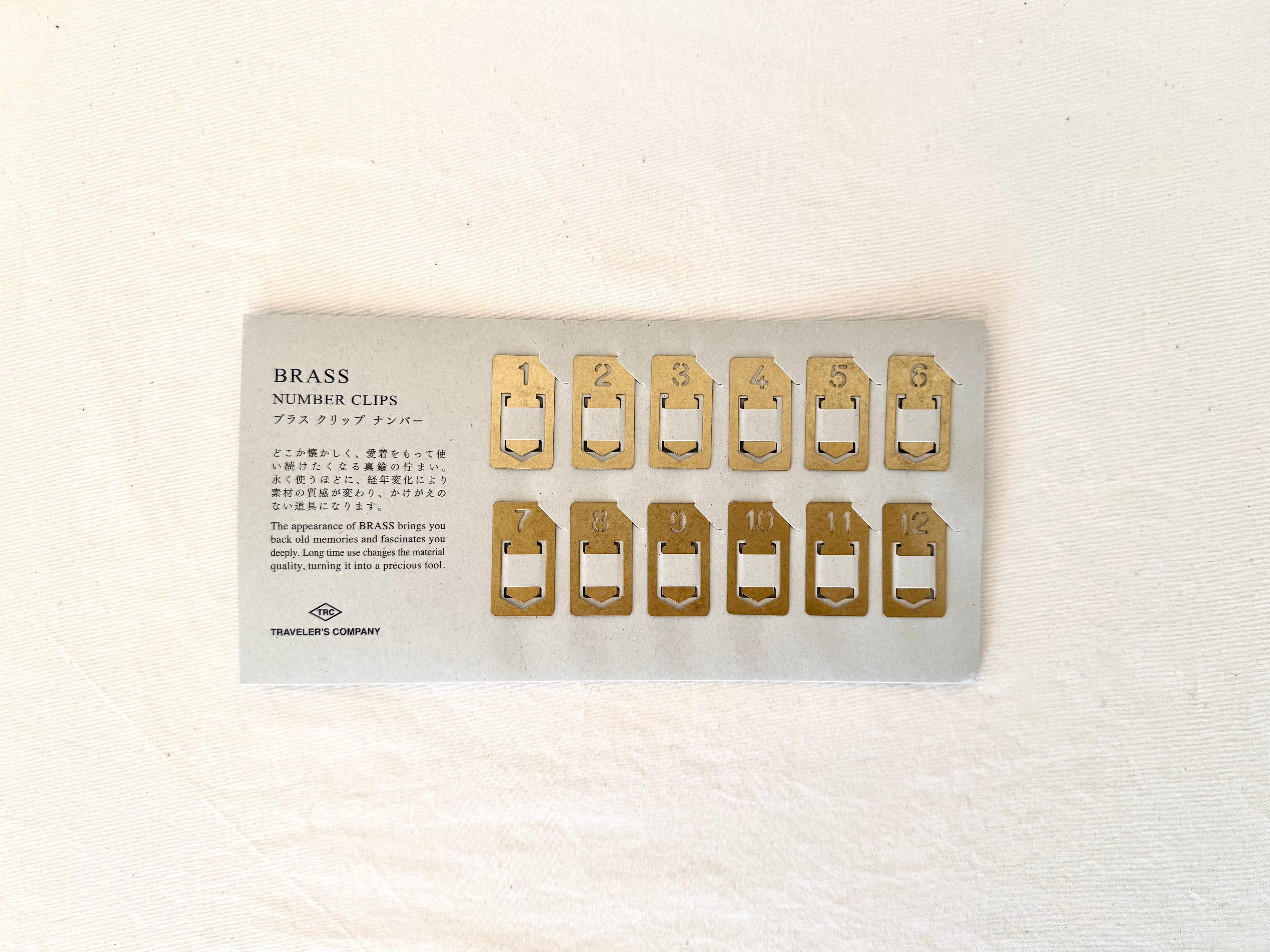 Brass Number Clips