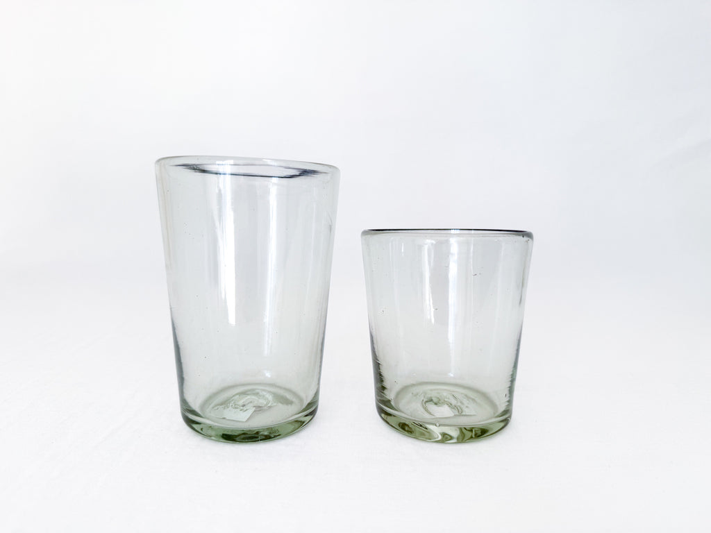 Handblown Tapered Glasses