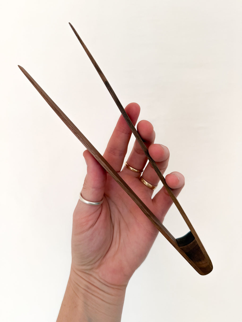 Walnut Tongs