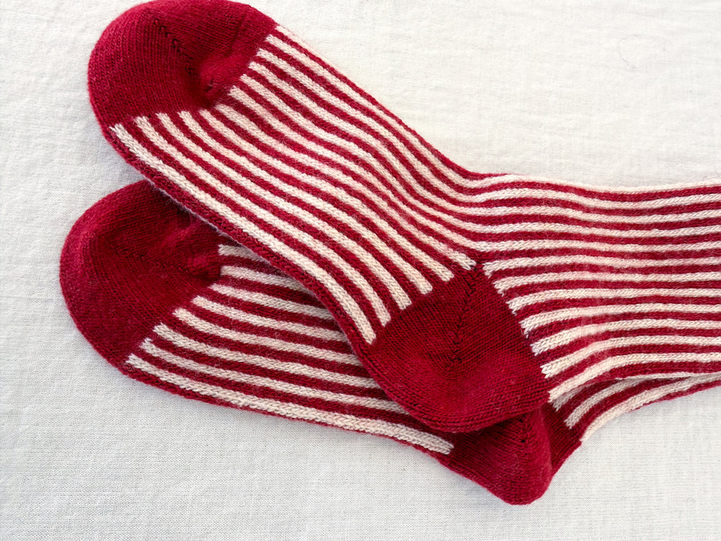 Cashmere Magnolia Stripe Socks