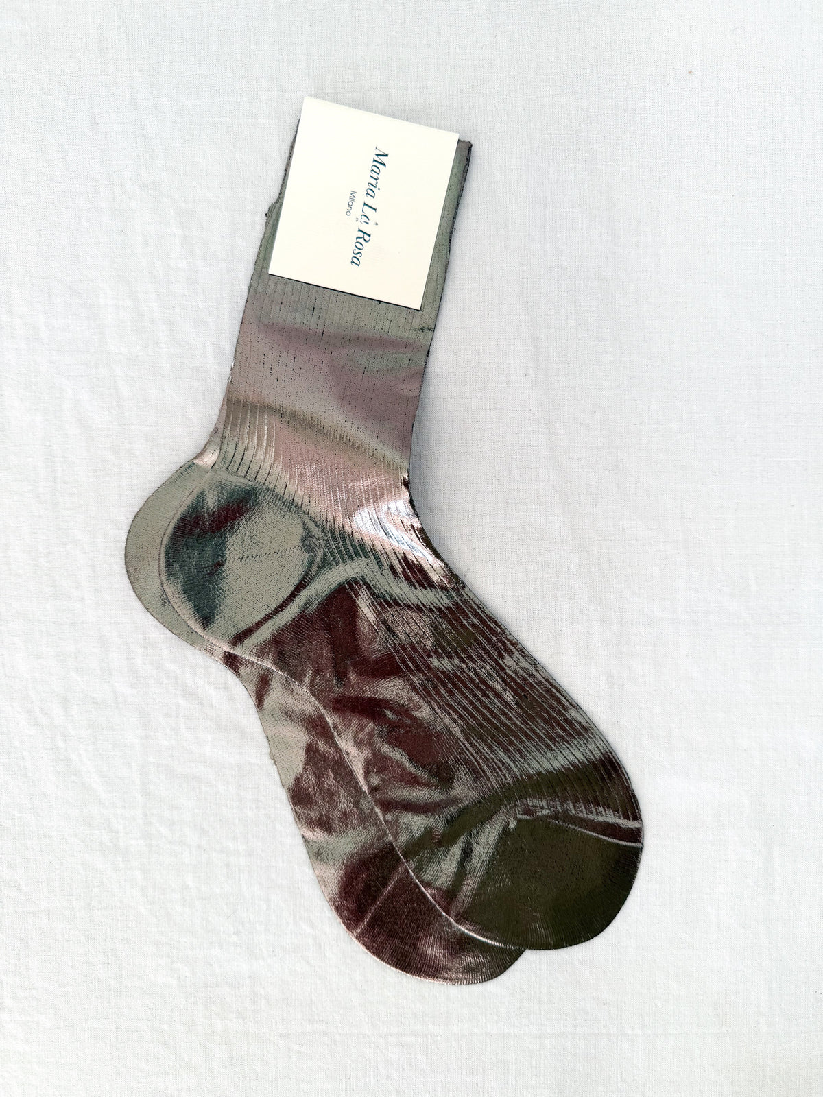 Metallic Silk Socks