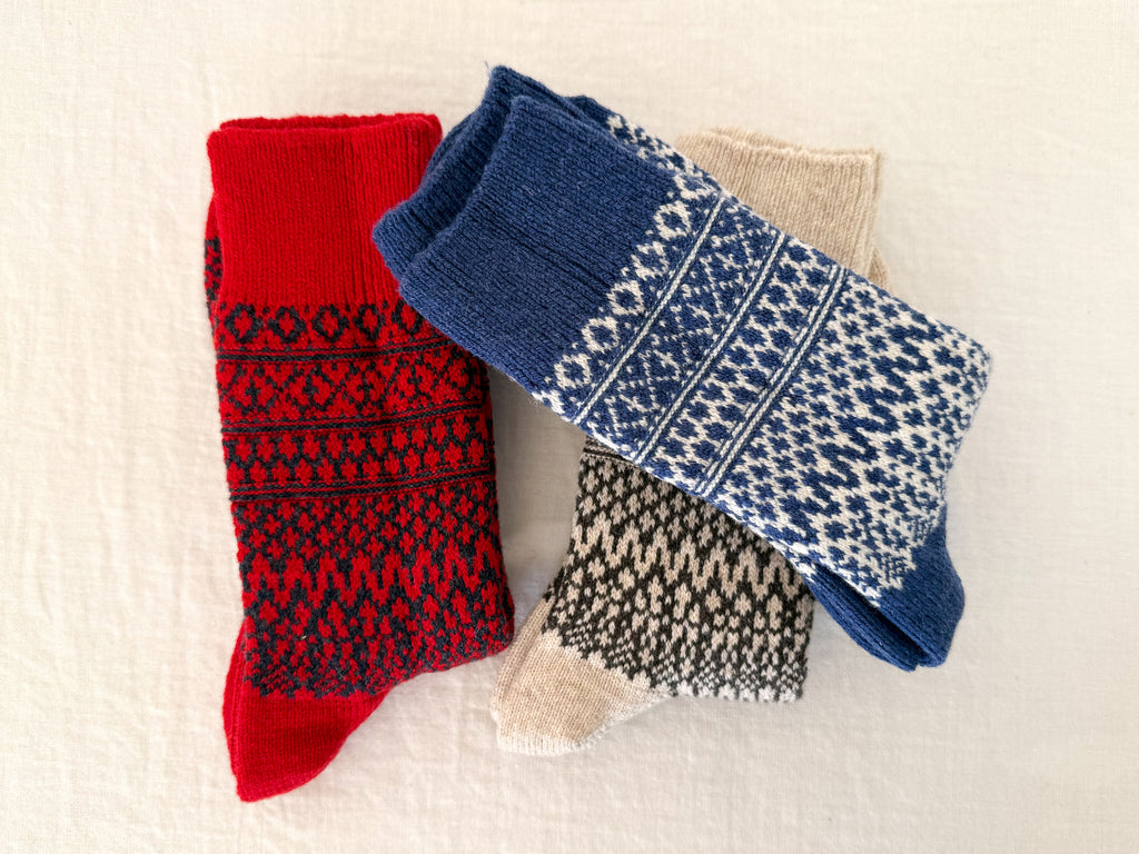 Wool Jacquard Socks