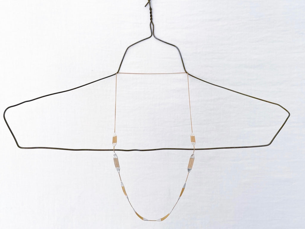 Minnow Necklace Brass + Silver