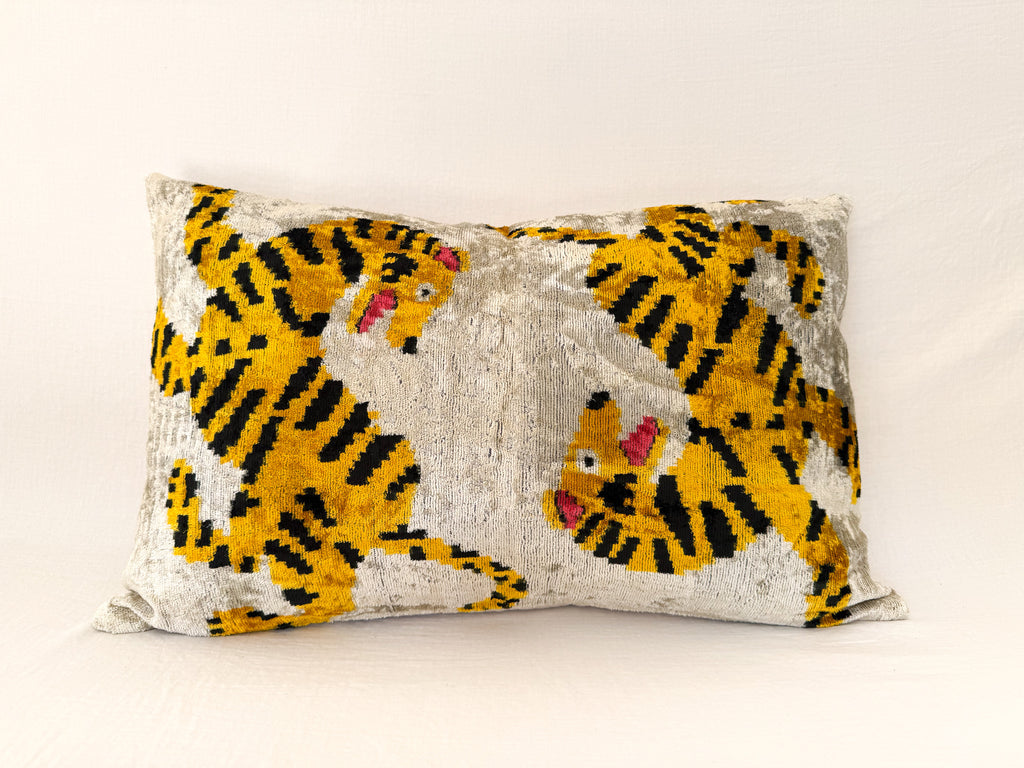 Velvet Silk Tiger Pillow