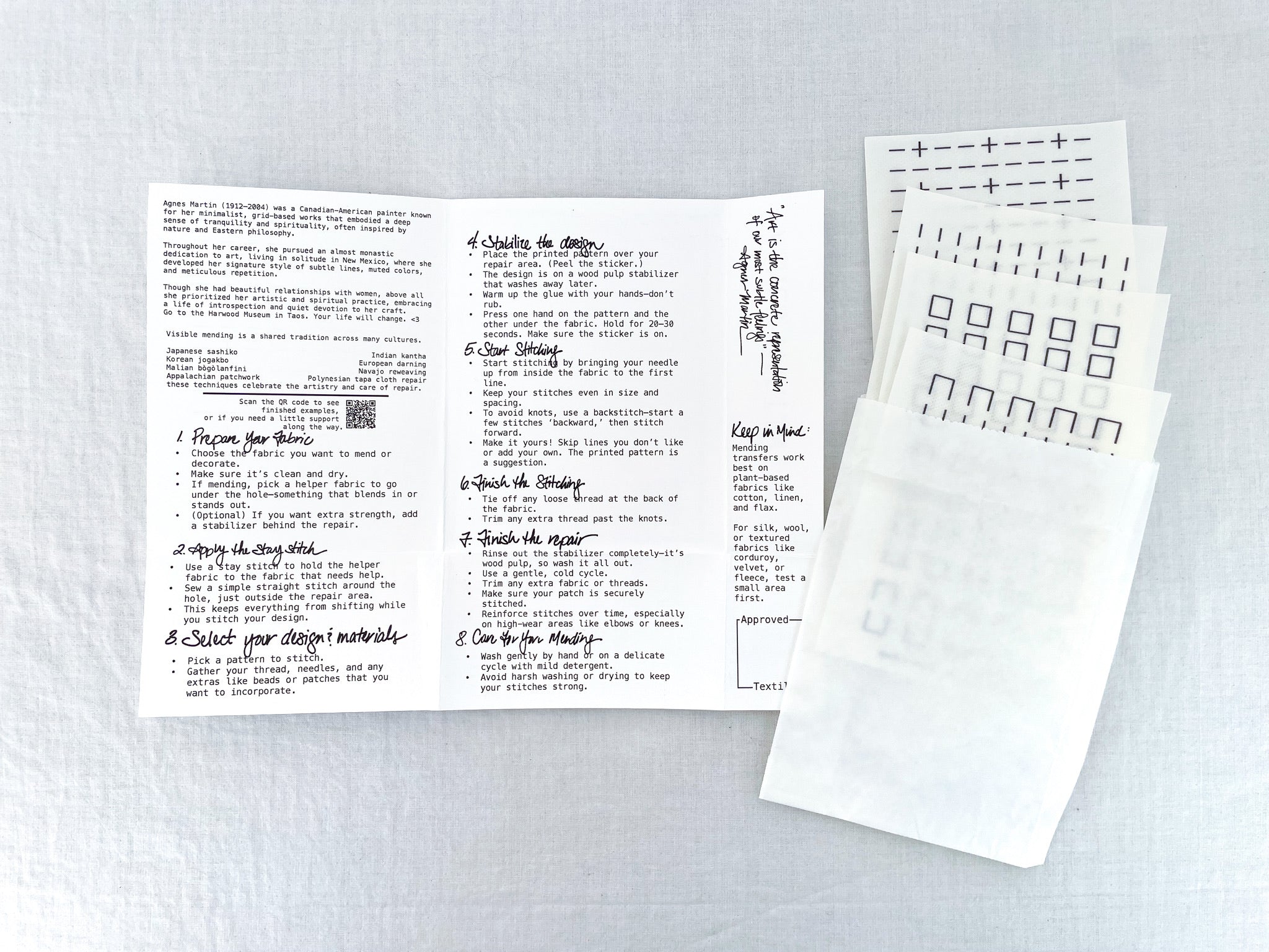 Clothing Mending Stitch Guides