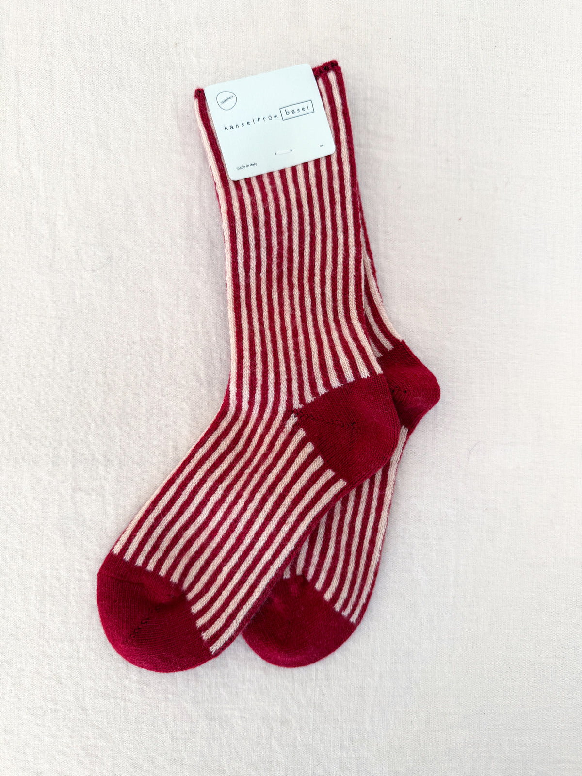 Cashmere Magnolia Stripe Socks