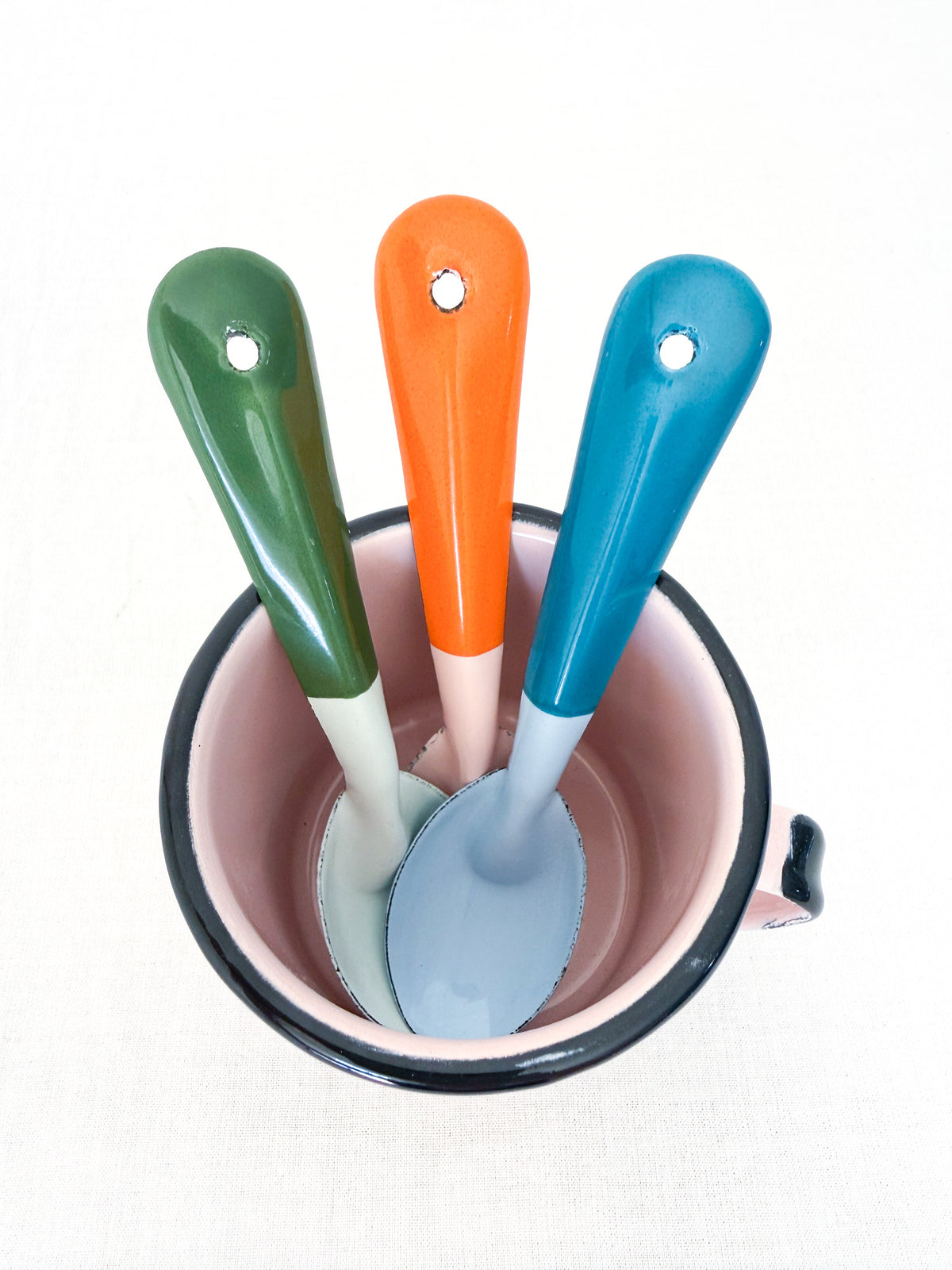 Two-Tone Enamel Spoons