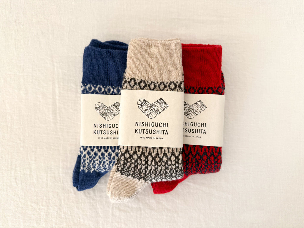 Wool Jacquard Socks