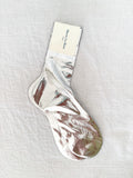 Metallic Silk Socks