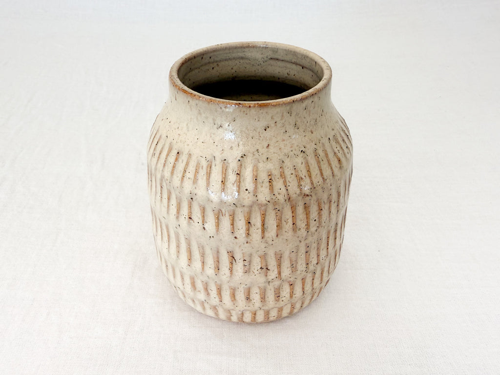 Etched vase