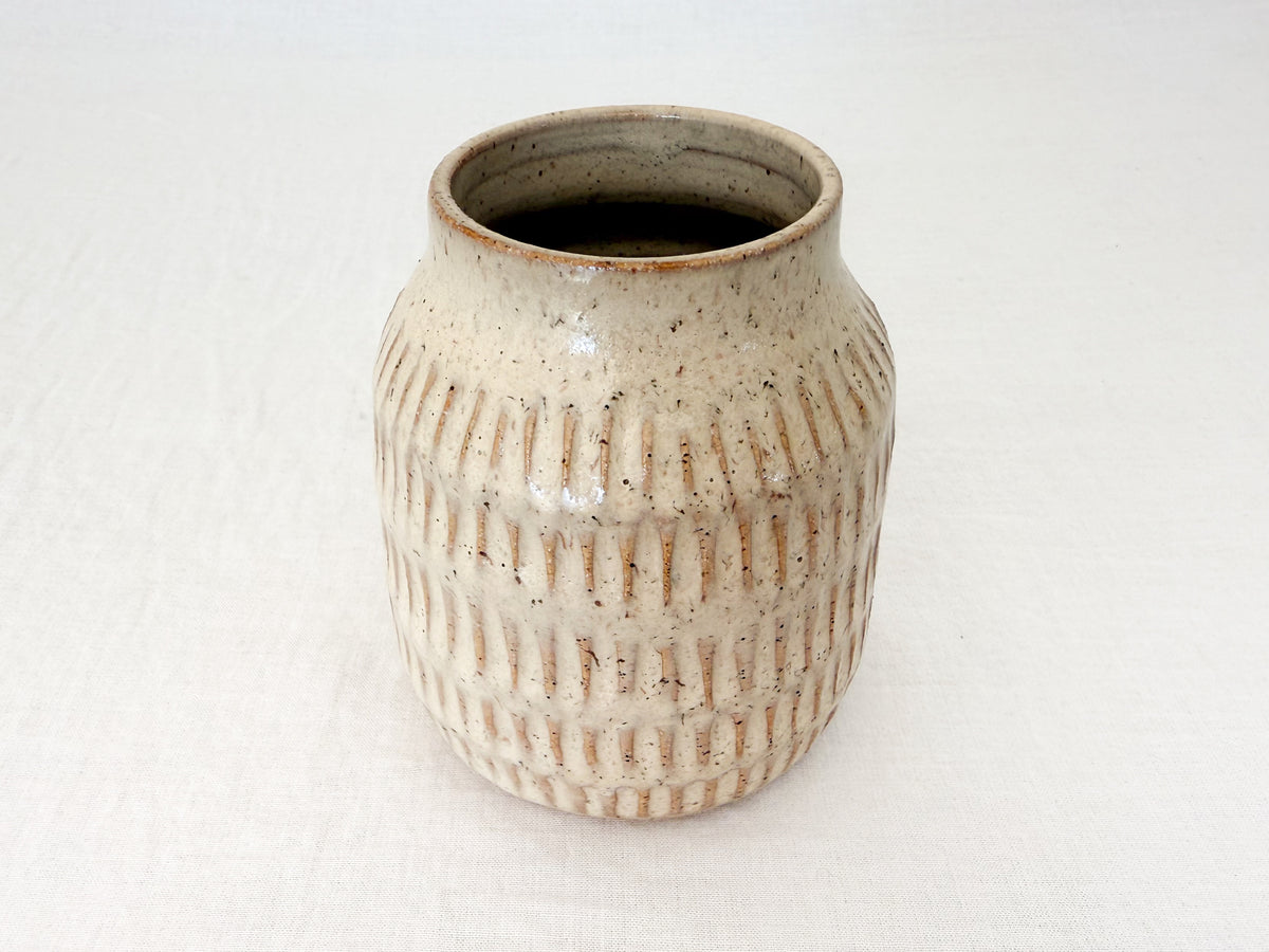 Etched vase