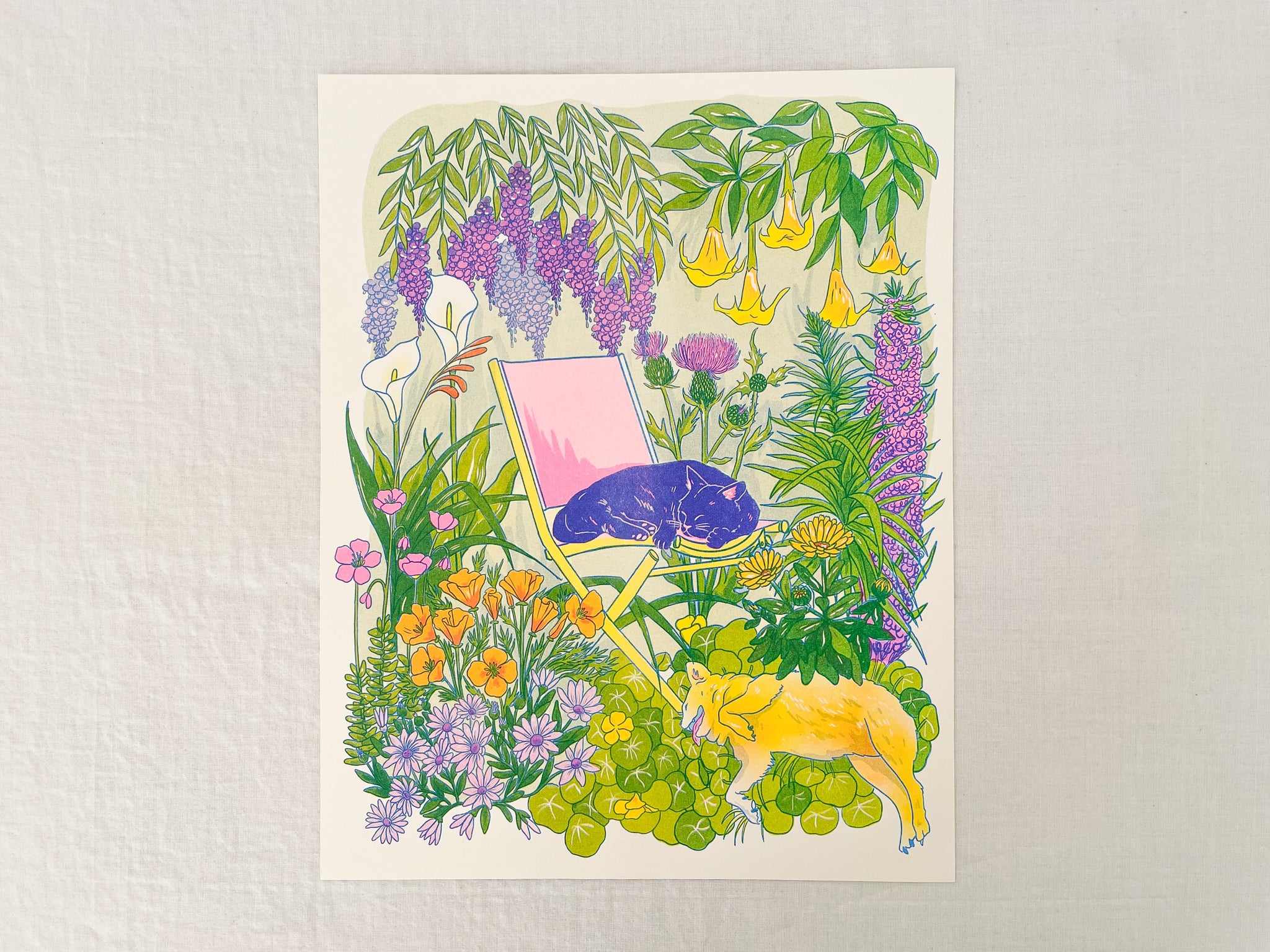 California Wildflowers + Friends Print