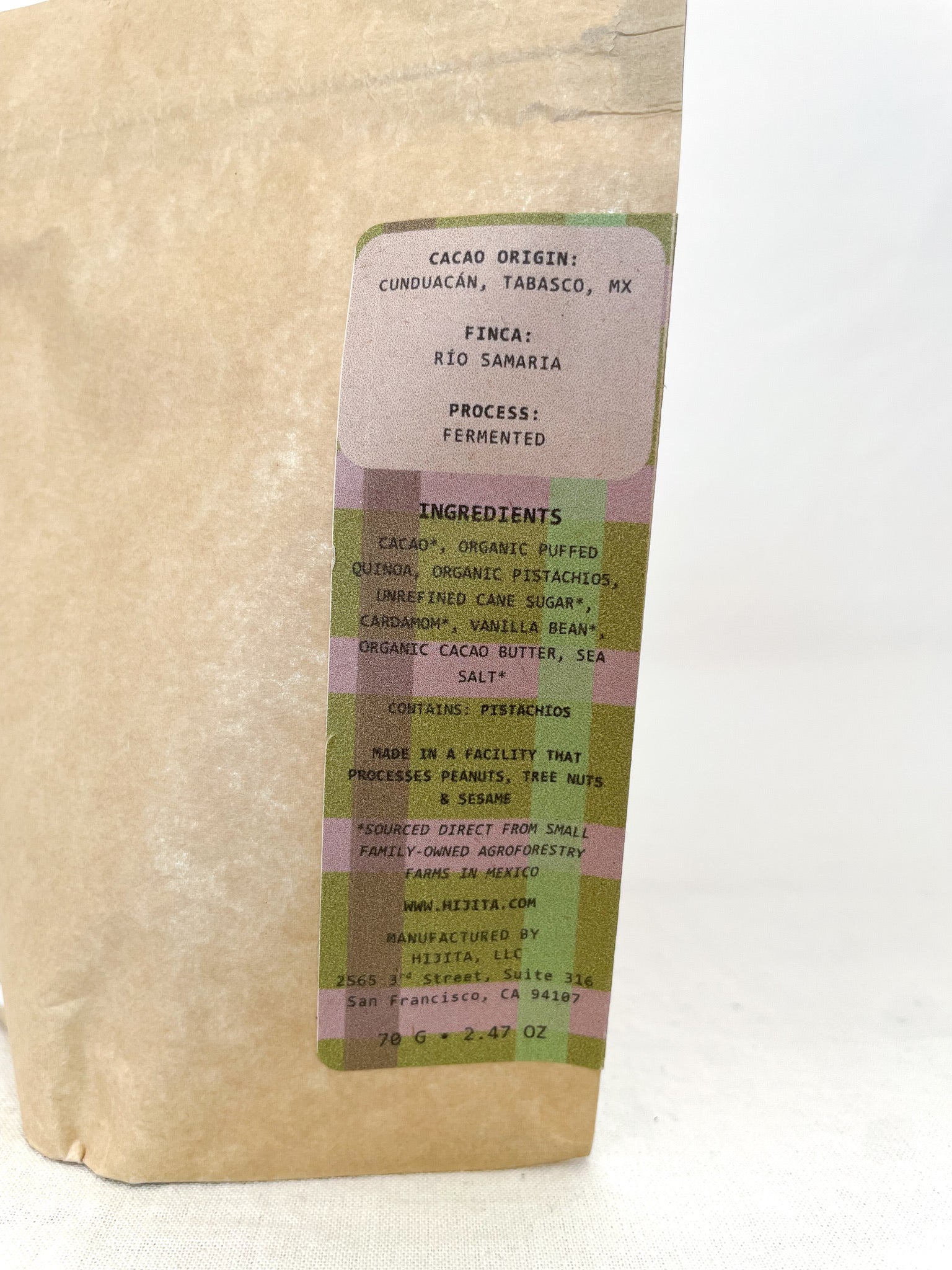 Chocolate Pistachio Cardamom Bark