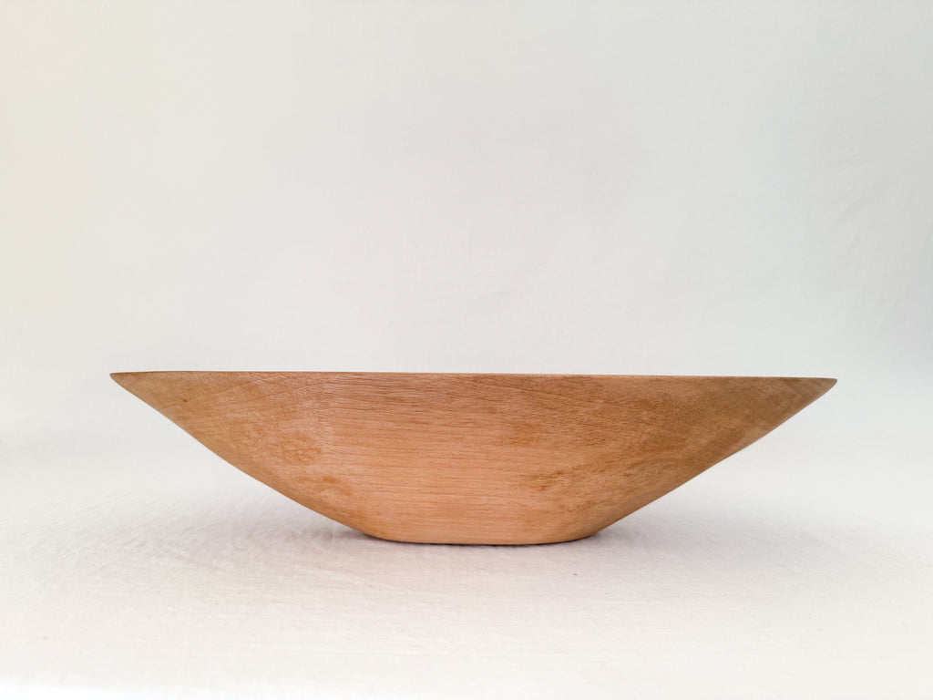 Wooden Oval Bowl