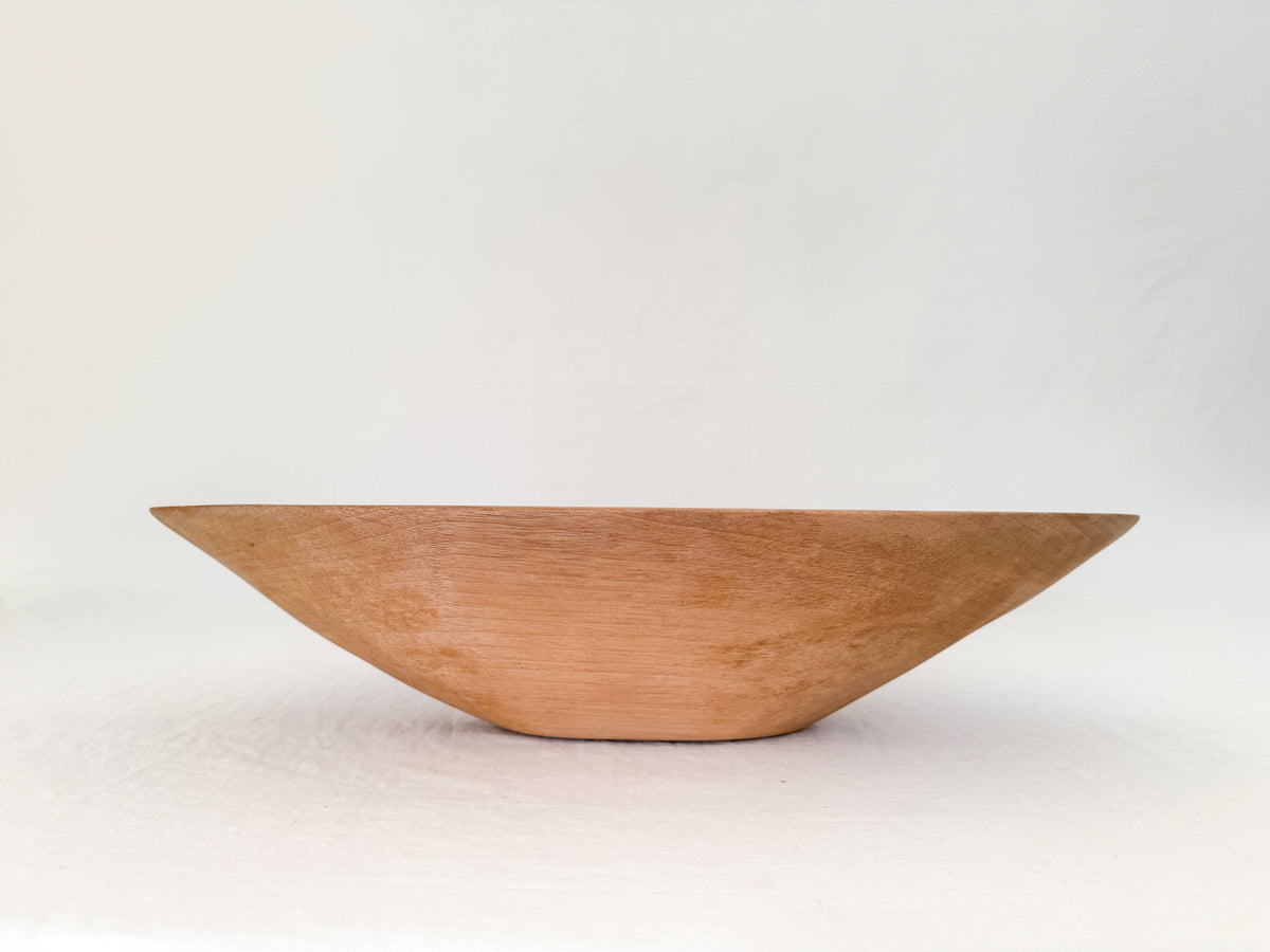 Wooden Oval Bowl