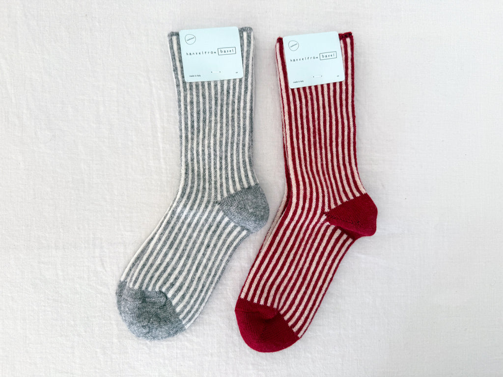 Cashmere Magnolia Stripe Socks