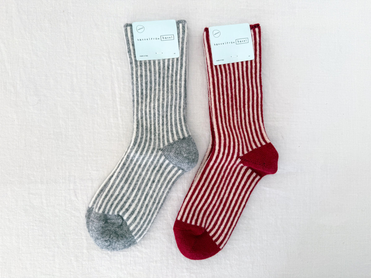 Cashmere Magnolia Stripe Socks