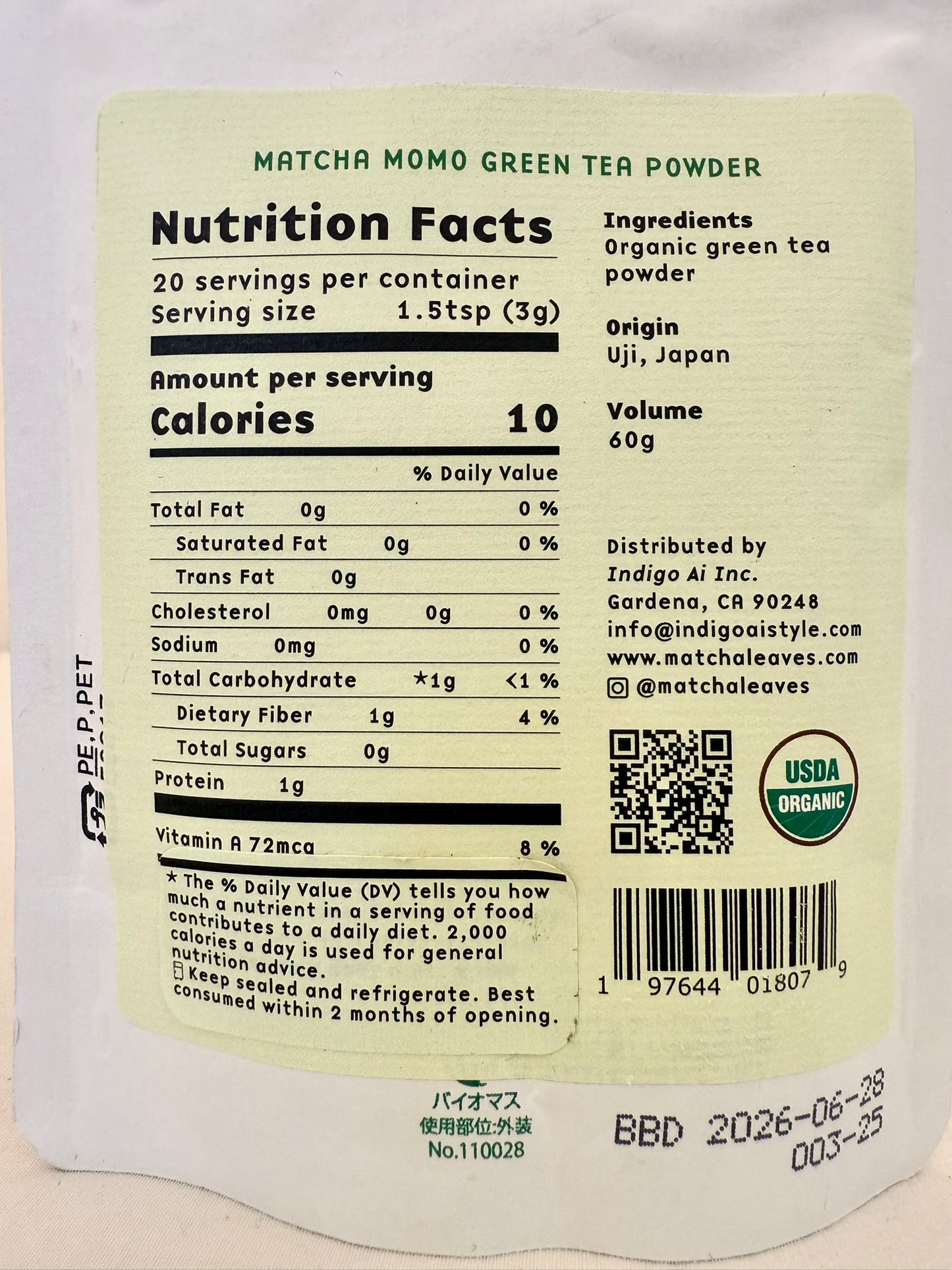 Organic Matcha Tea