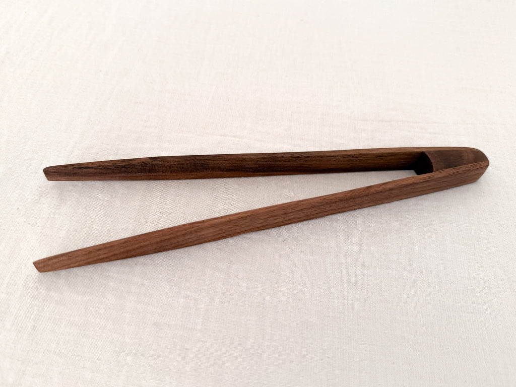 Walnut Tongs