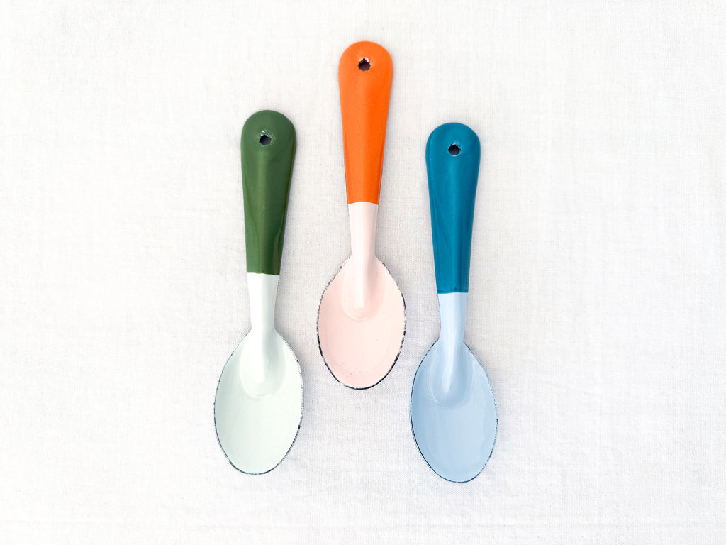 Two-Tone Enamel Spoons