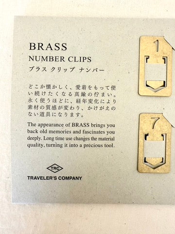 Brass Number Clips