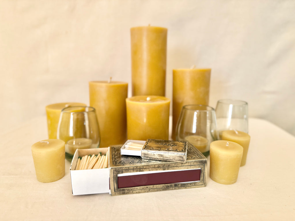 Beeswax Pillar Candles