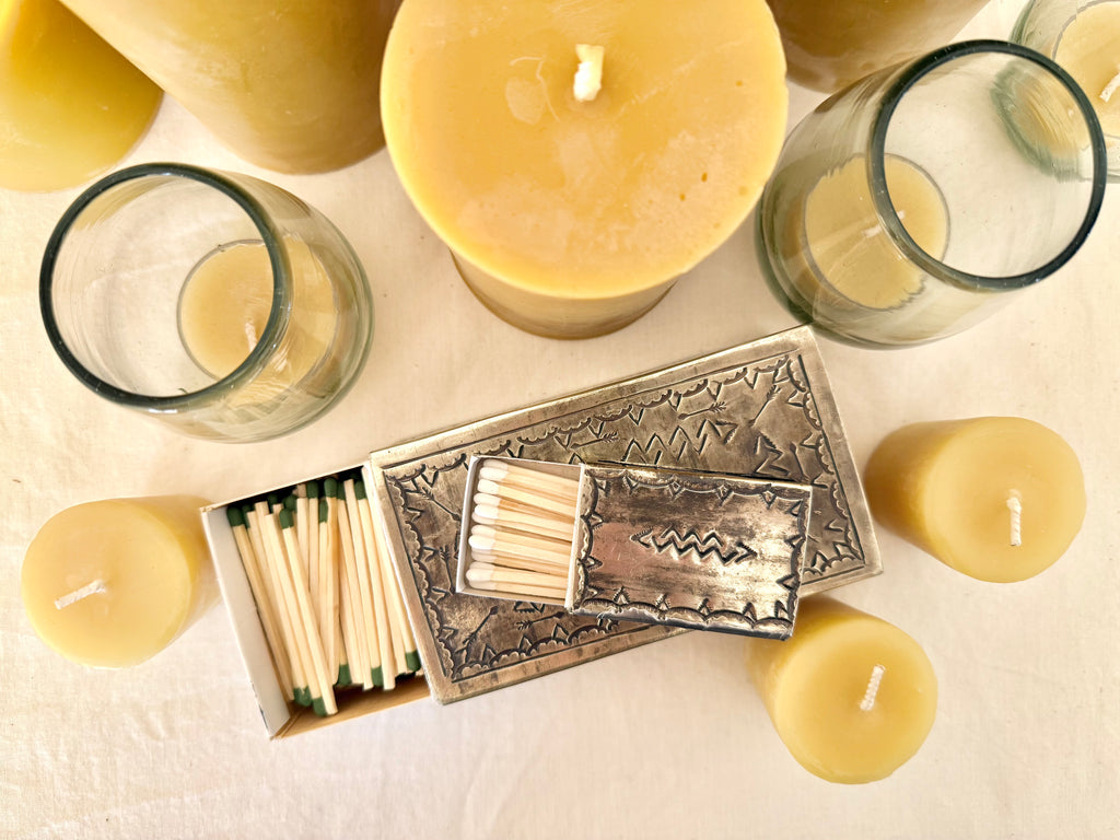Beeswax Pillar Candles