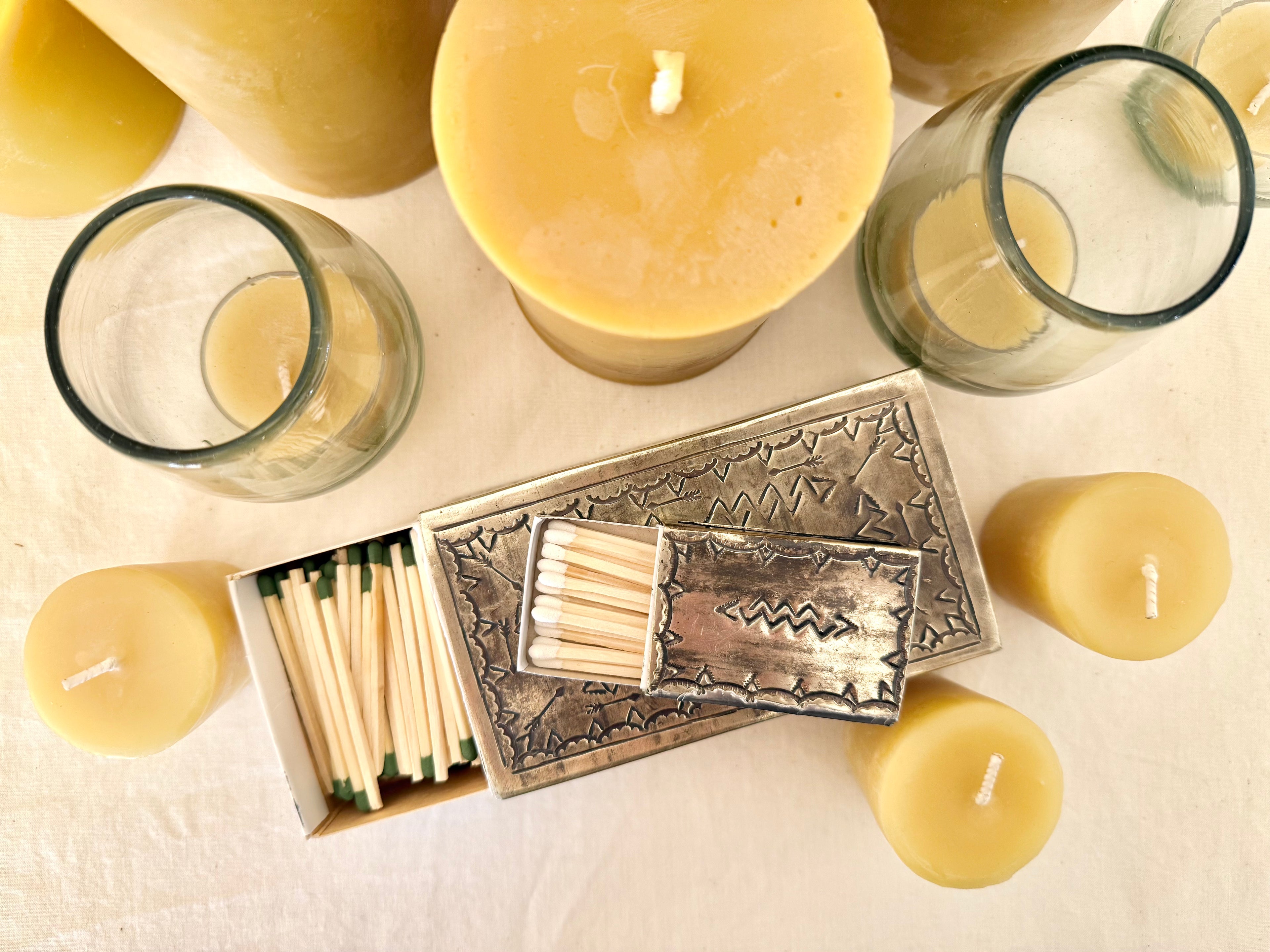 Beeswax Pillar Candles