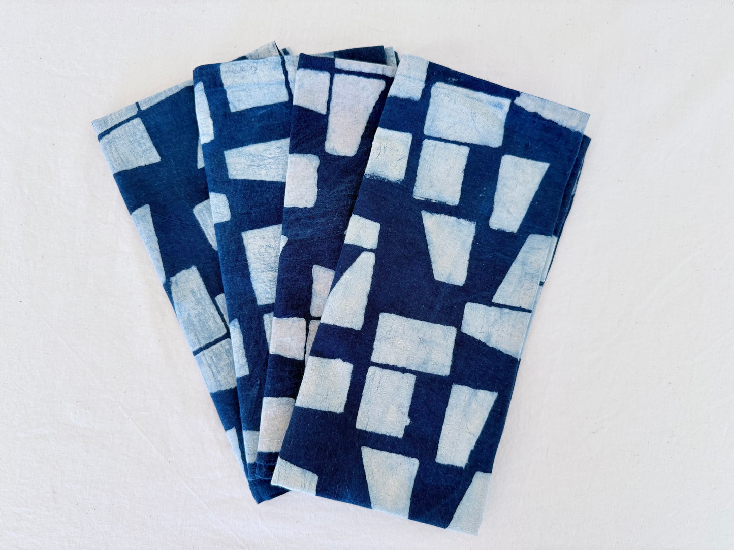 Indigo Abstract Napkin Set
