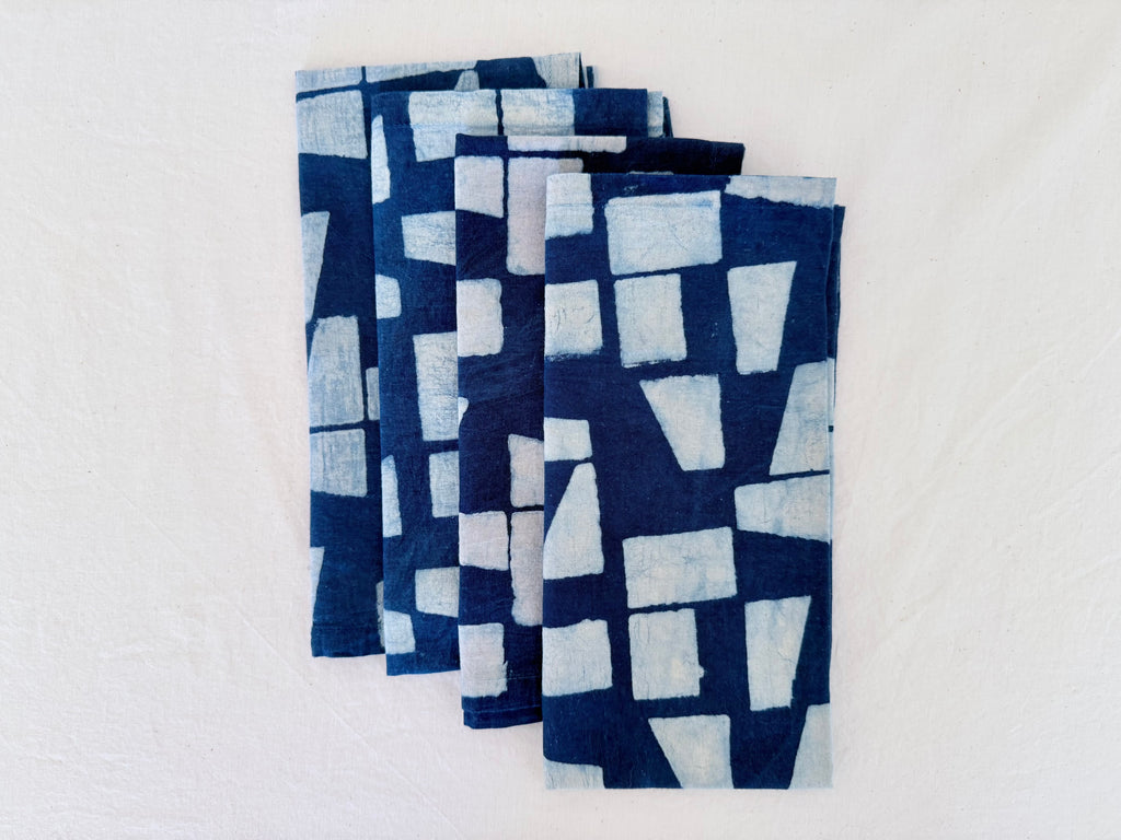 Indigo Mosaic Napkin Set